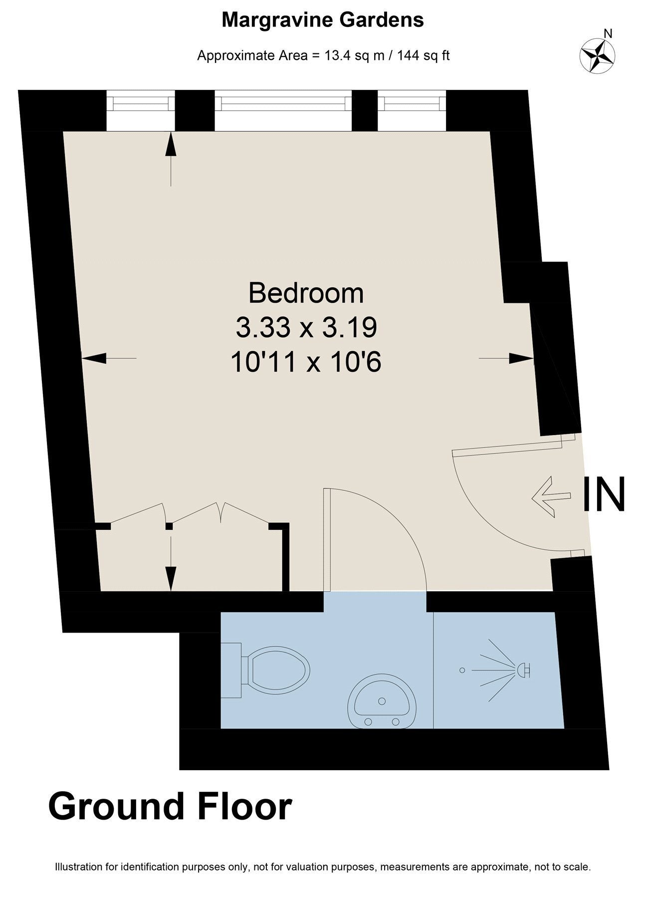 Room Margravine Gardens in Greater London