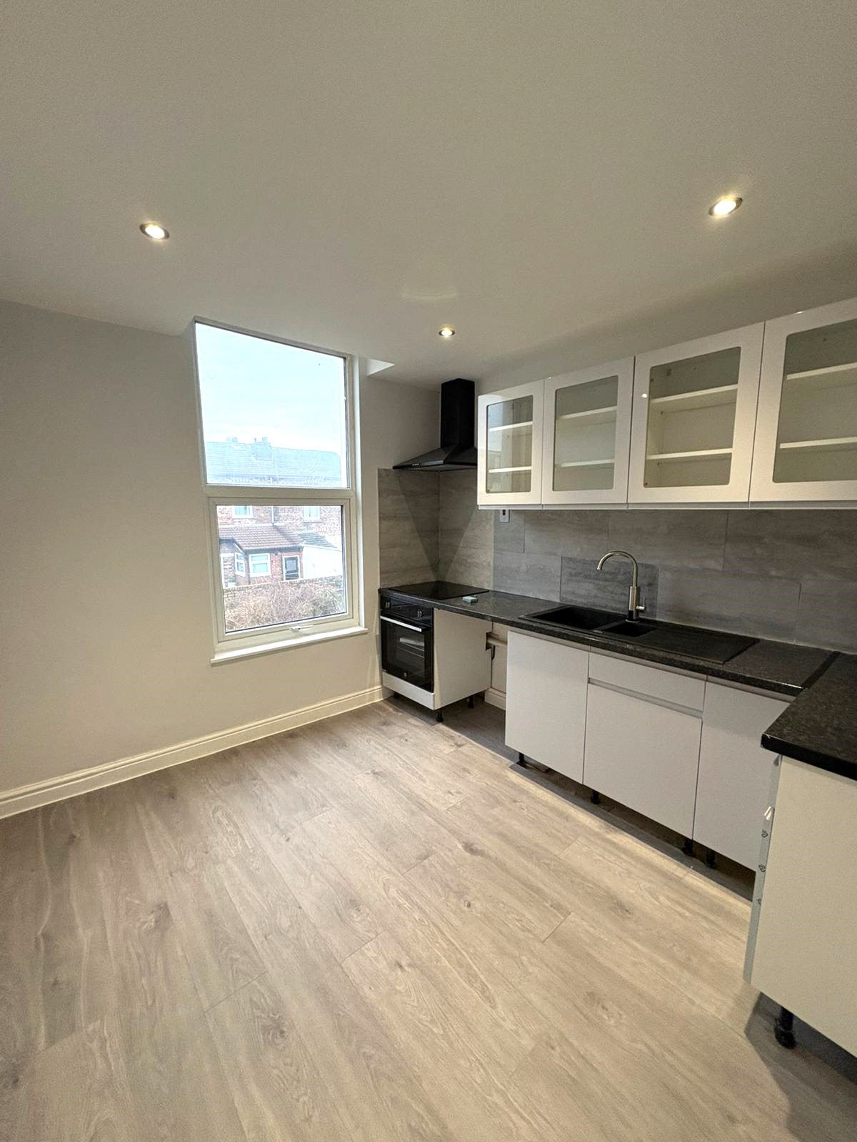 Flat Grey Road in Liverpool