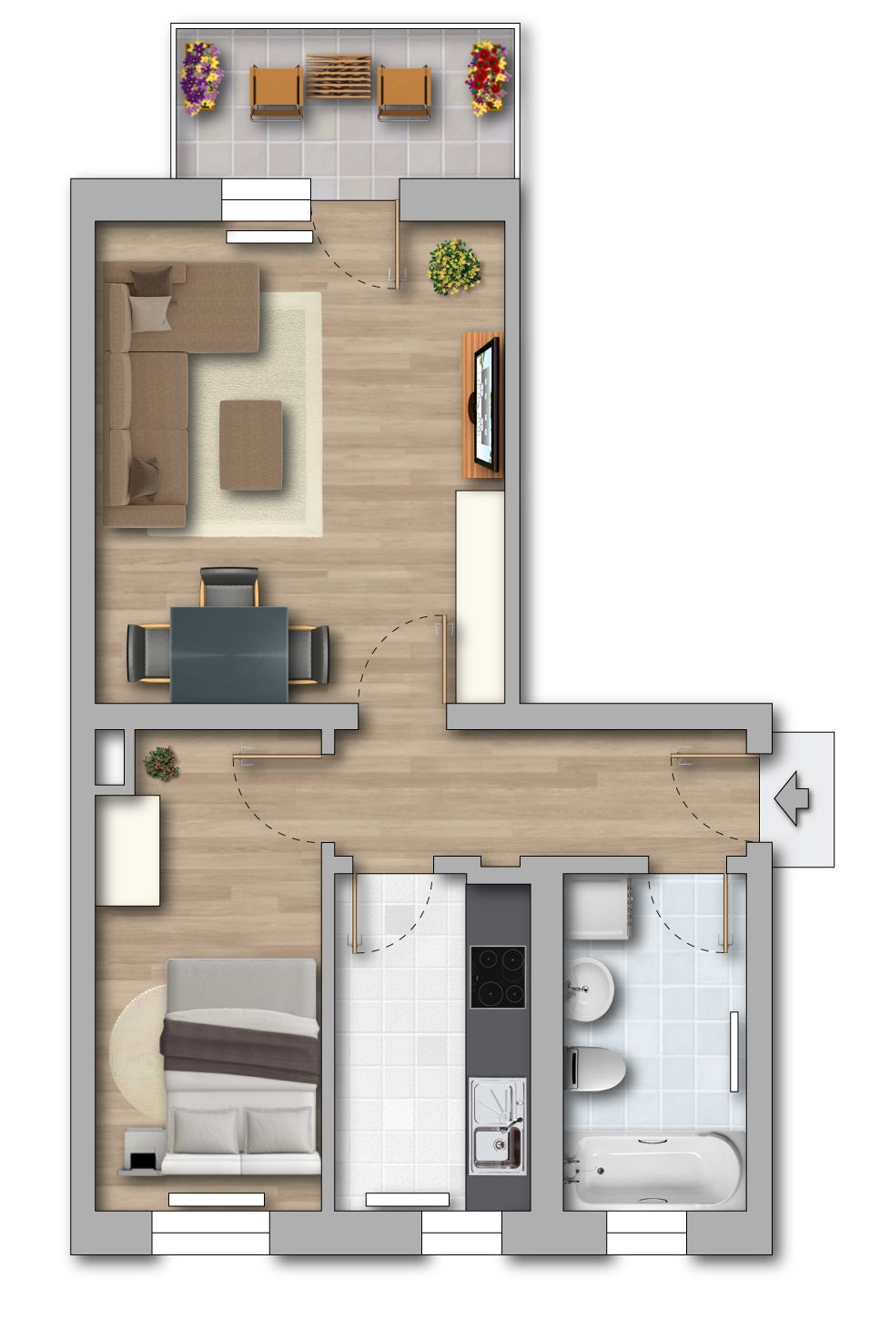Wohnung Straße des Friedens in Merseburg