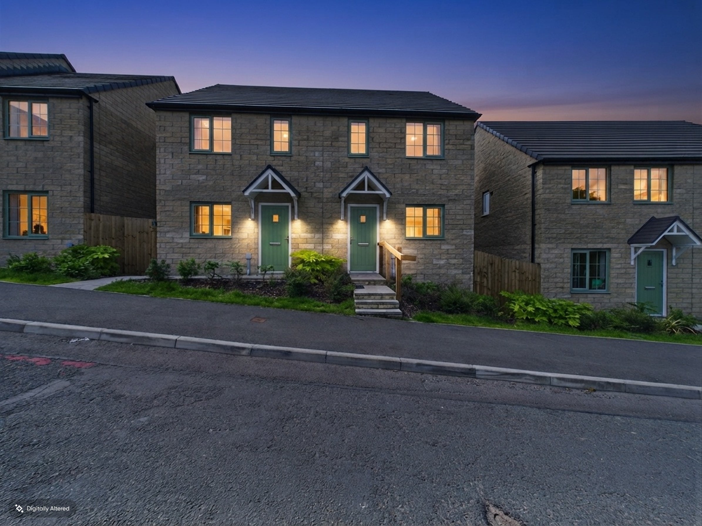 House New Road in Borough of Pendle