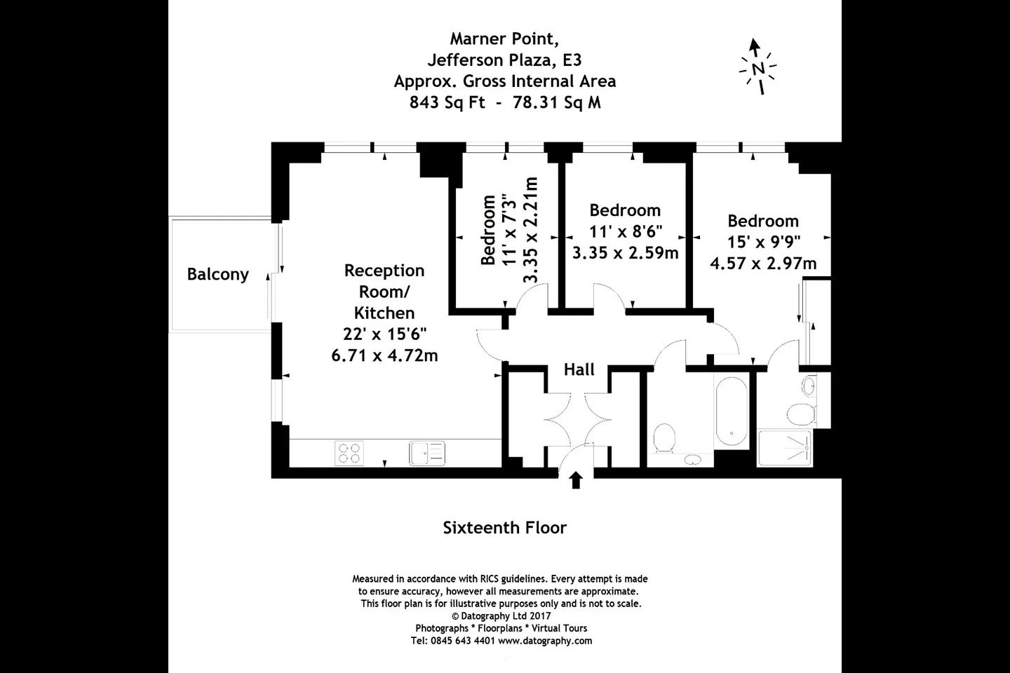 Flat Jefferson Plaza in Greater London