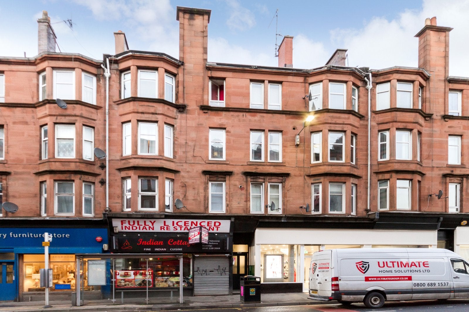 Flat Dumbarton Road in Glasgow