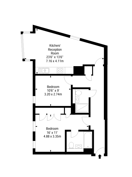 Flat Merchant Square in City of Westminster
