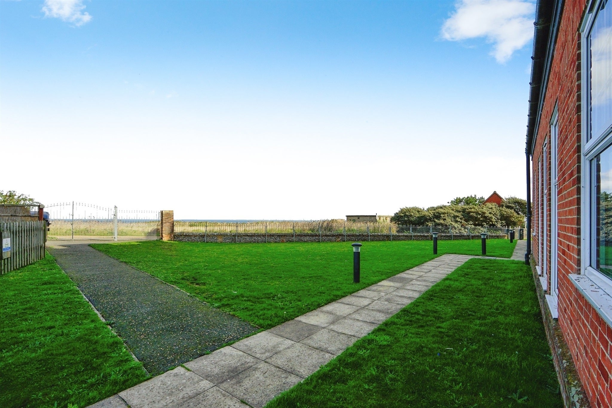 Flat Cromer Road in North Norfolk