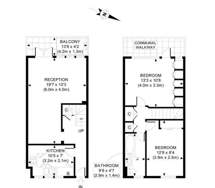 Flat Lisgar Terrace in Greater London