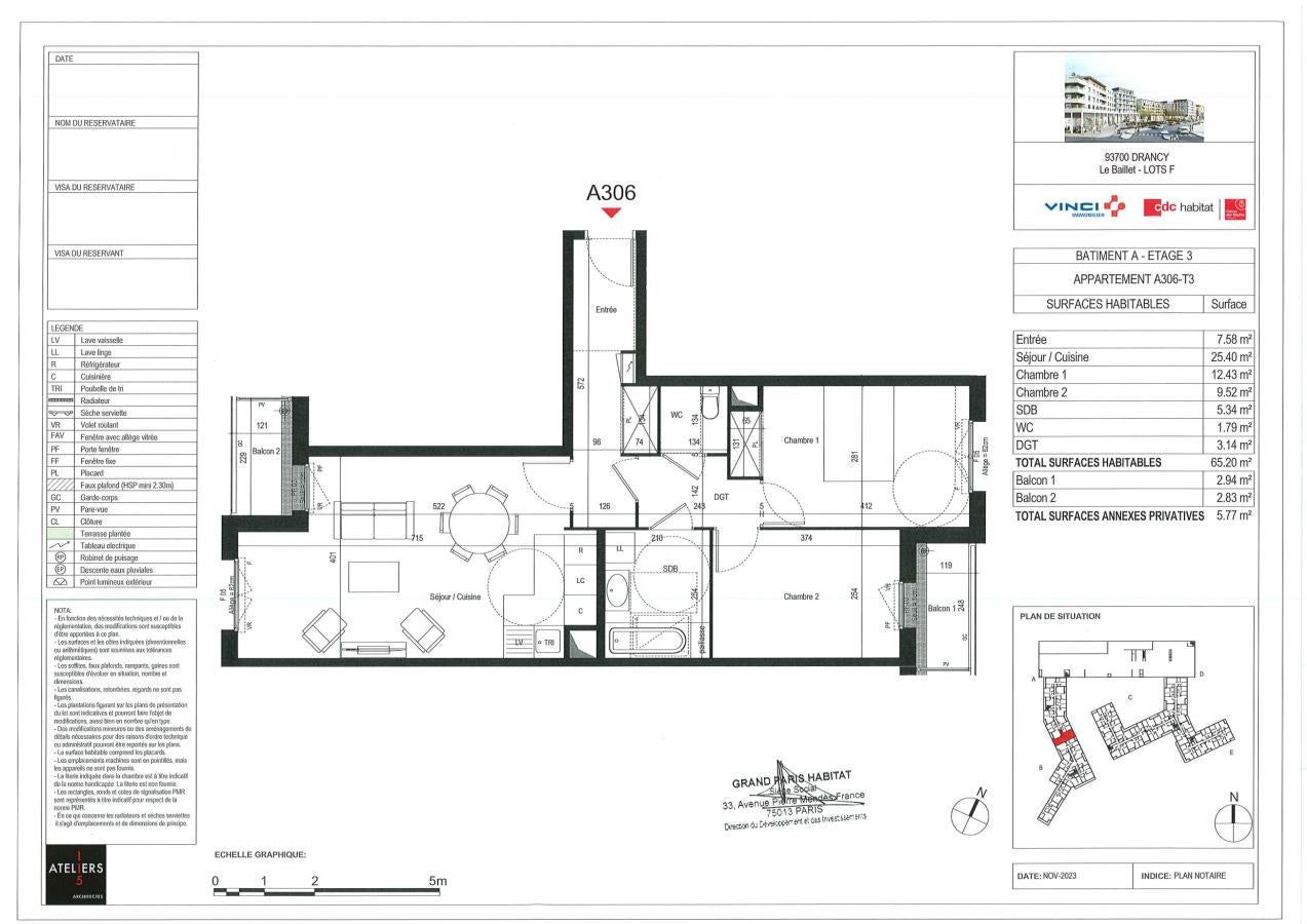 Appartement Avenue Marceau à Drancy