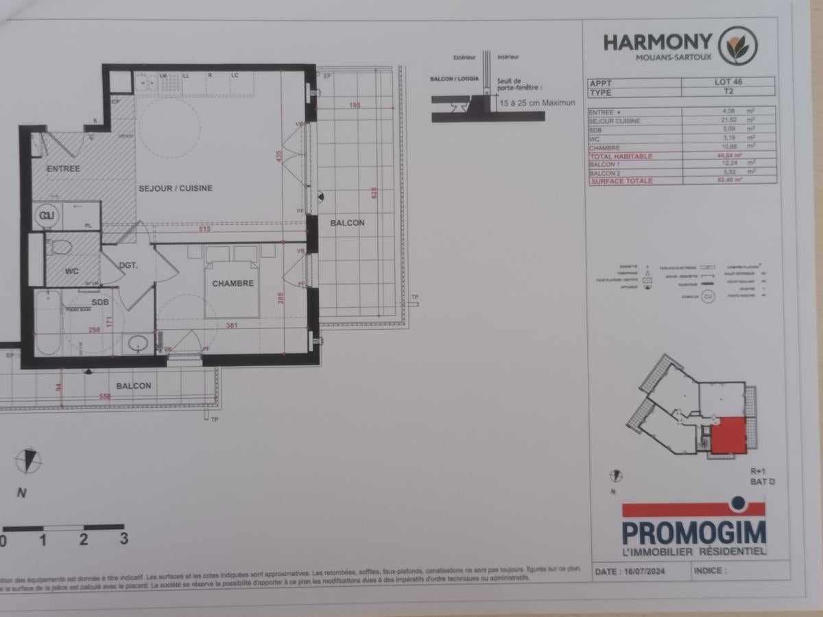 Flat Route de Tiragon in Mouans-Sartoux