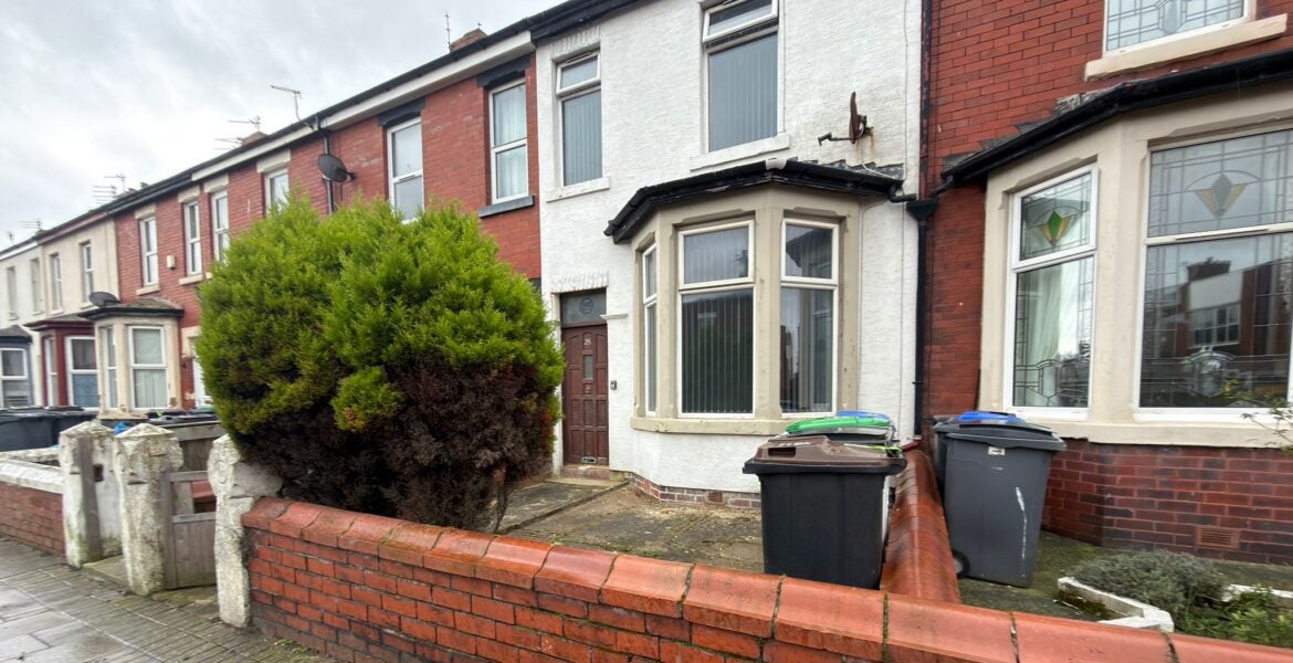 House Victory Road in Blackpool