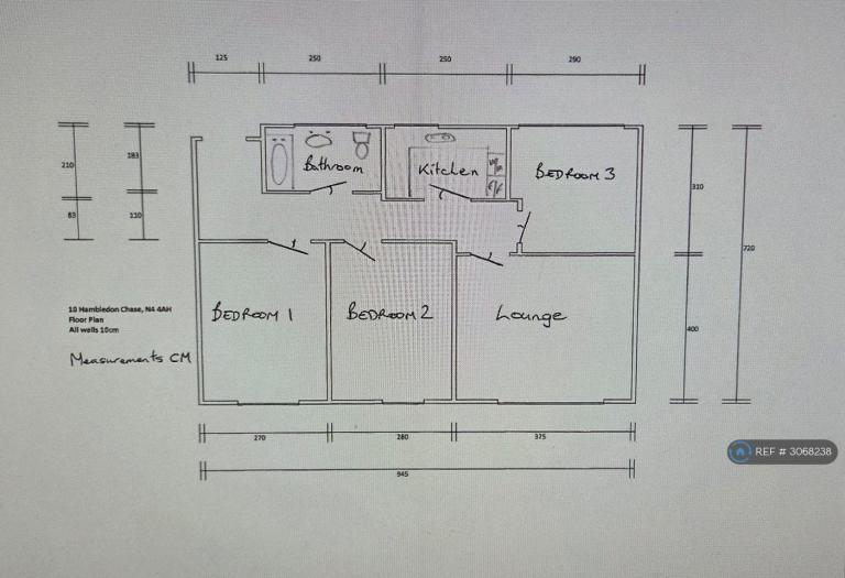 Flat Barnfield Close in Greater London