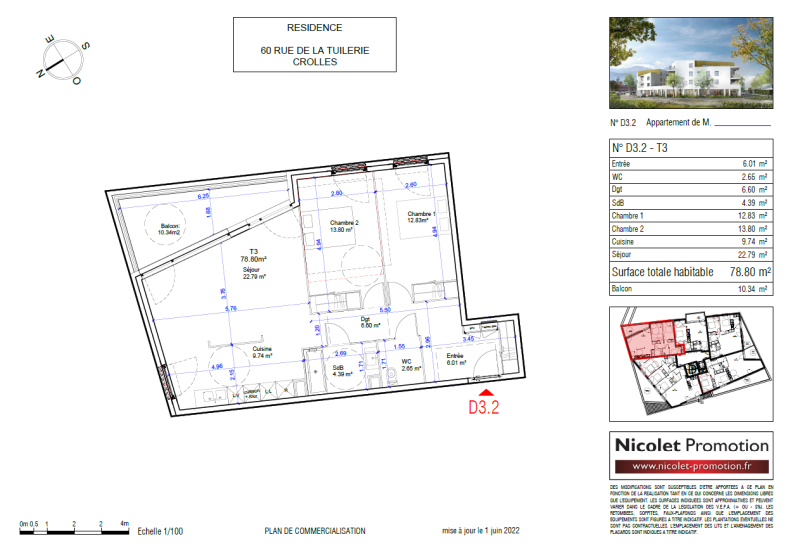 Flat Rue de la Tuilerie in Crolles