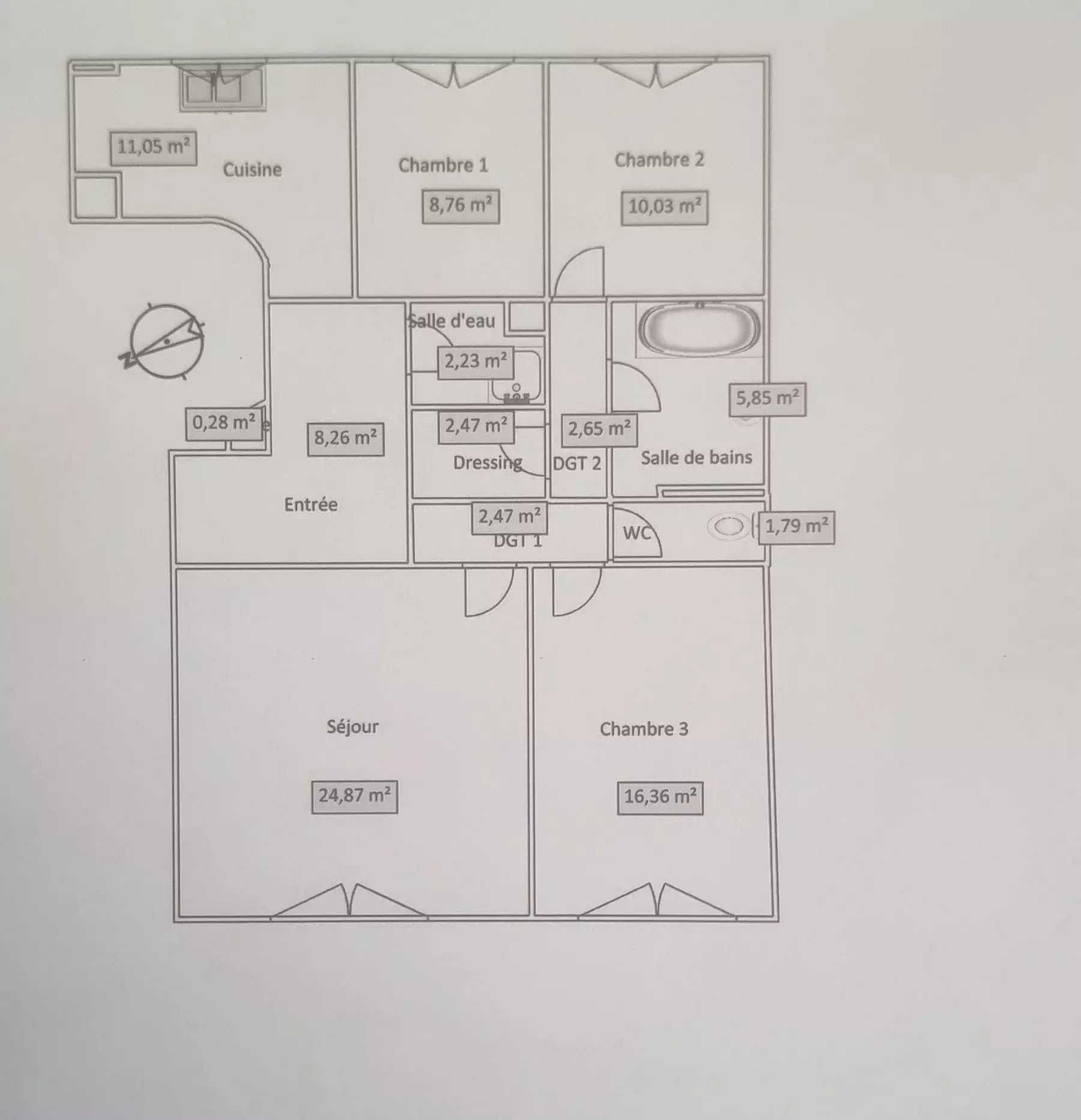 Appartement Rue de Dantzig à Paris