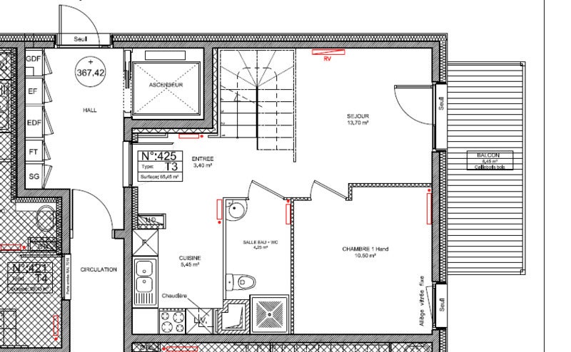 Appartement Rue de la Montorière à Le Cendre