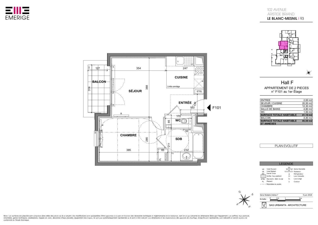 Appartement Rue Iqbal Masih à Le Blanc-Mesnil