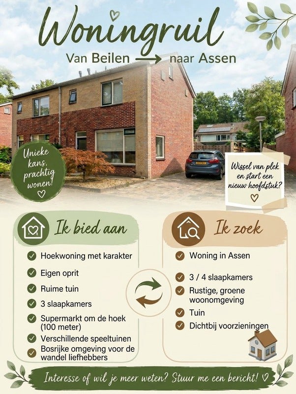 Appartement Gruttolaan in Beilen