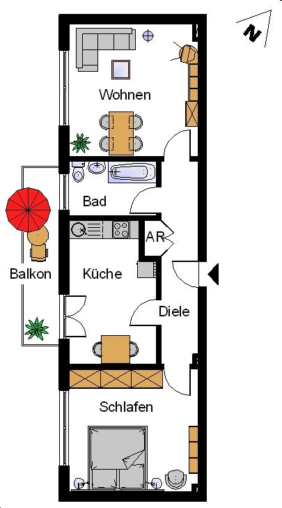 Wohnung Blumenstraße in Altena