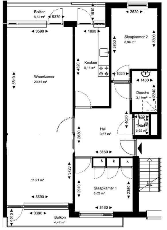 Appartement Vivaldistraat 12