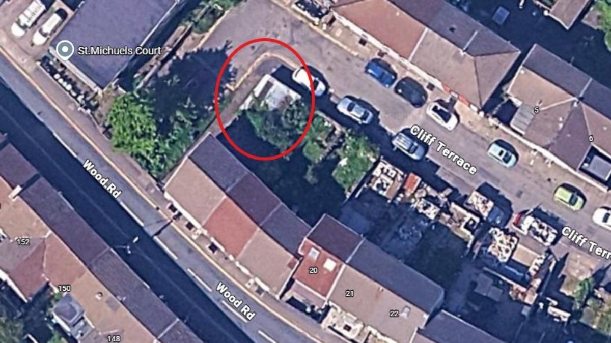 Flat Wood Road in Pontypridd