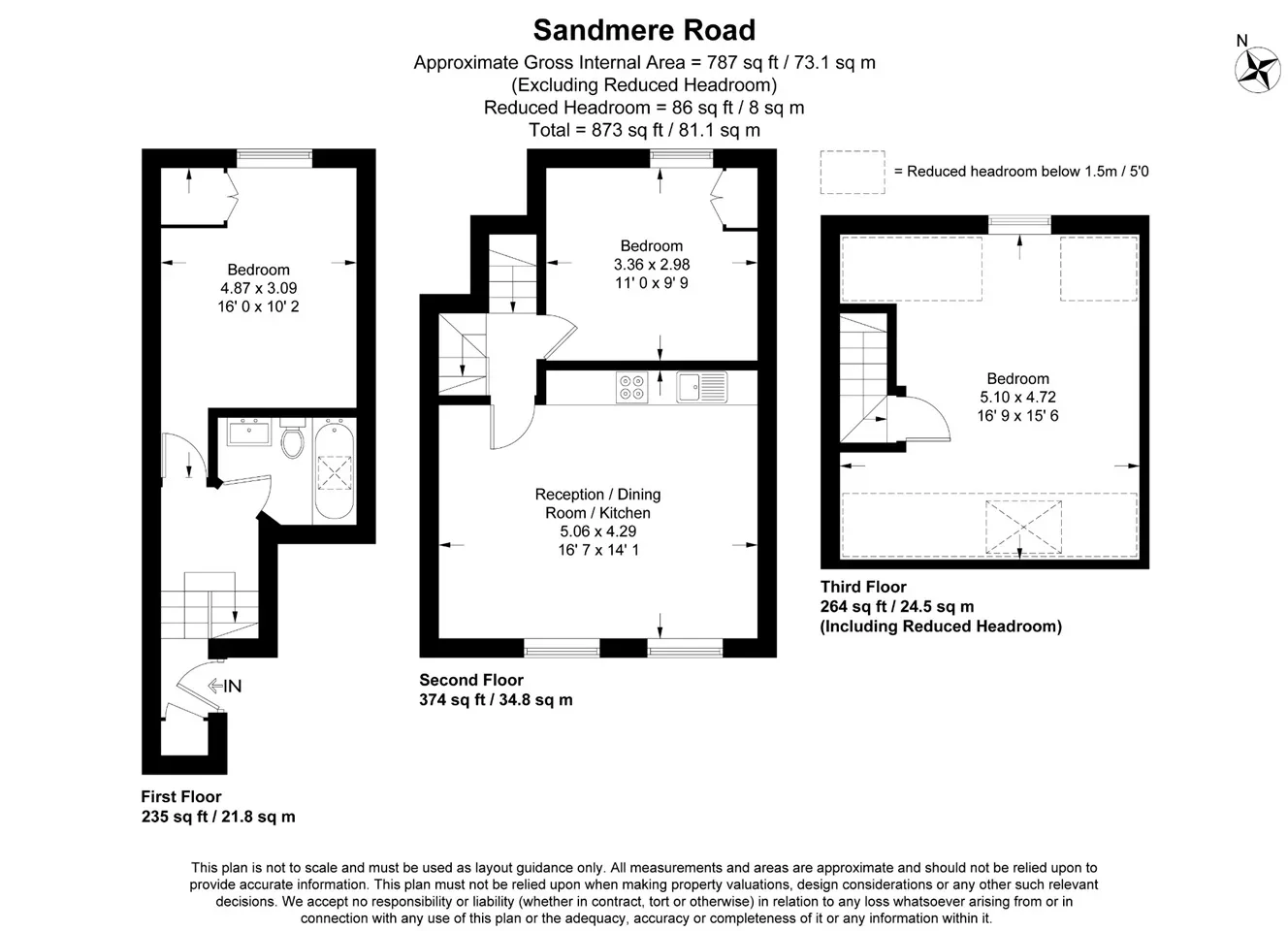 Flat Sandmere Road in Greater London