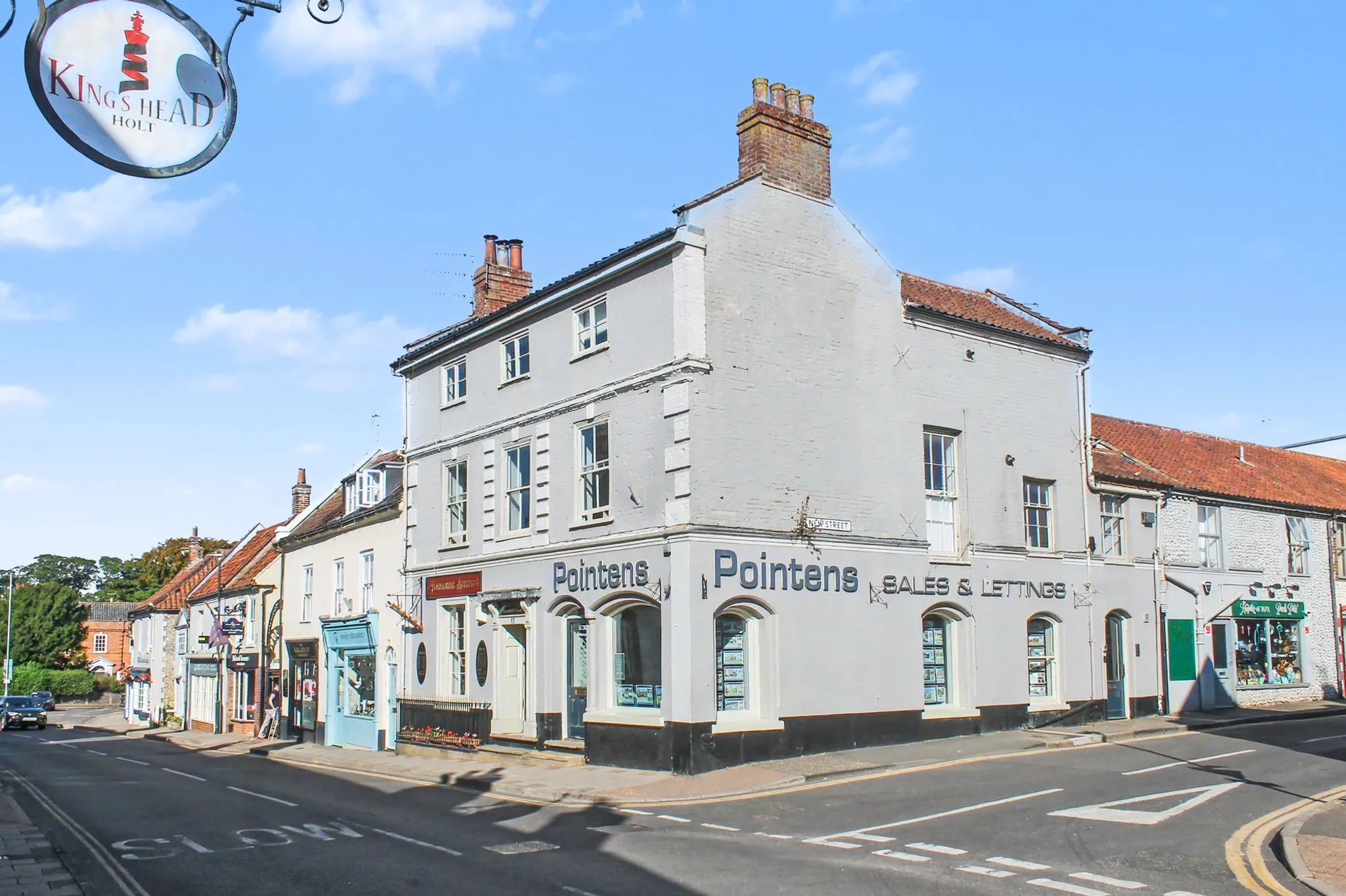 Flat High Street in North Norfolk