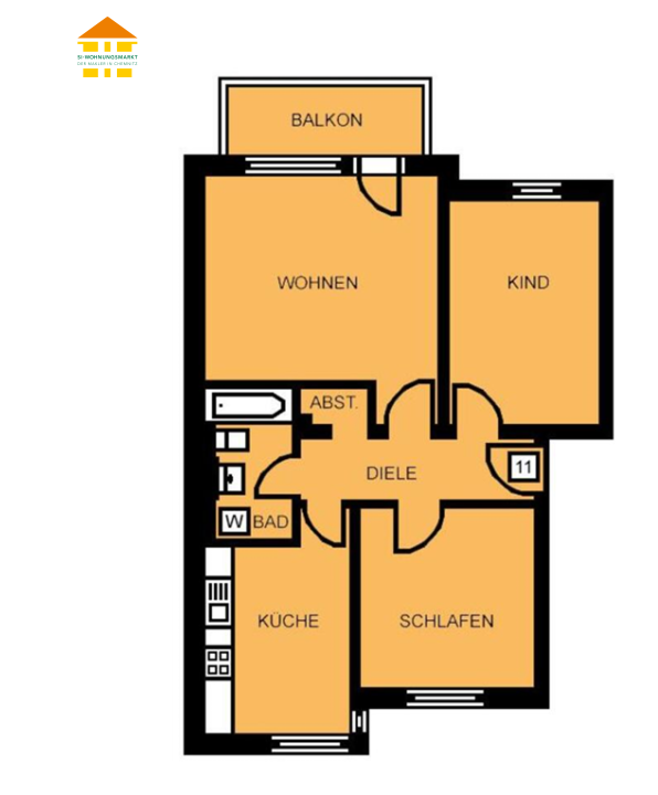 Wohnung Talstraße in Chemnitz