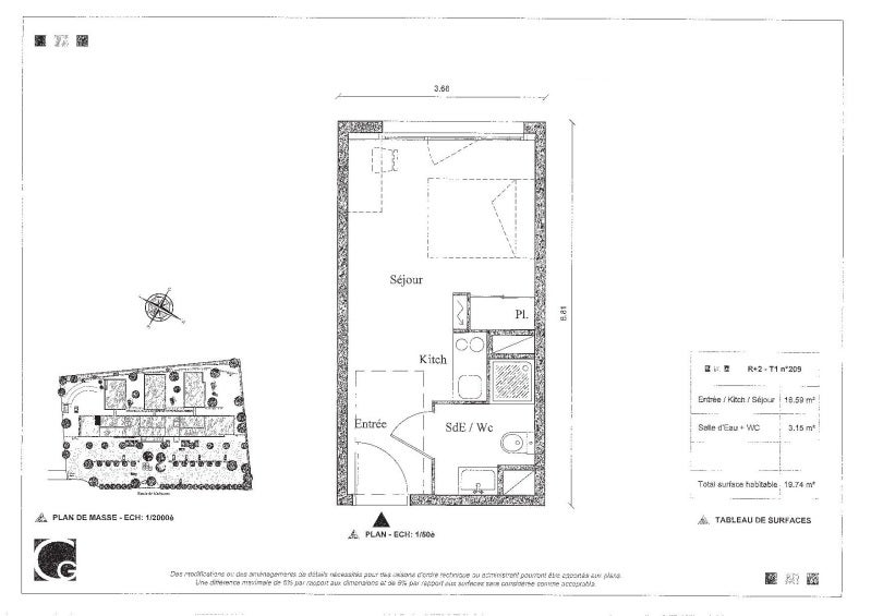 Appartement ZA Moulin Armand à Auzeville-Tolosane