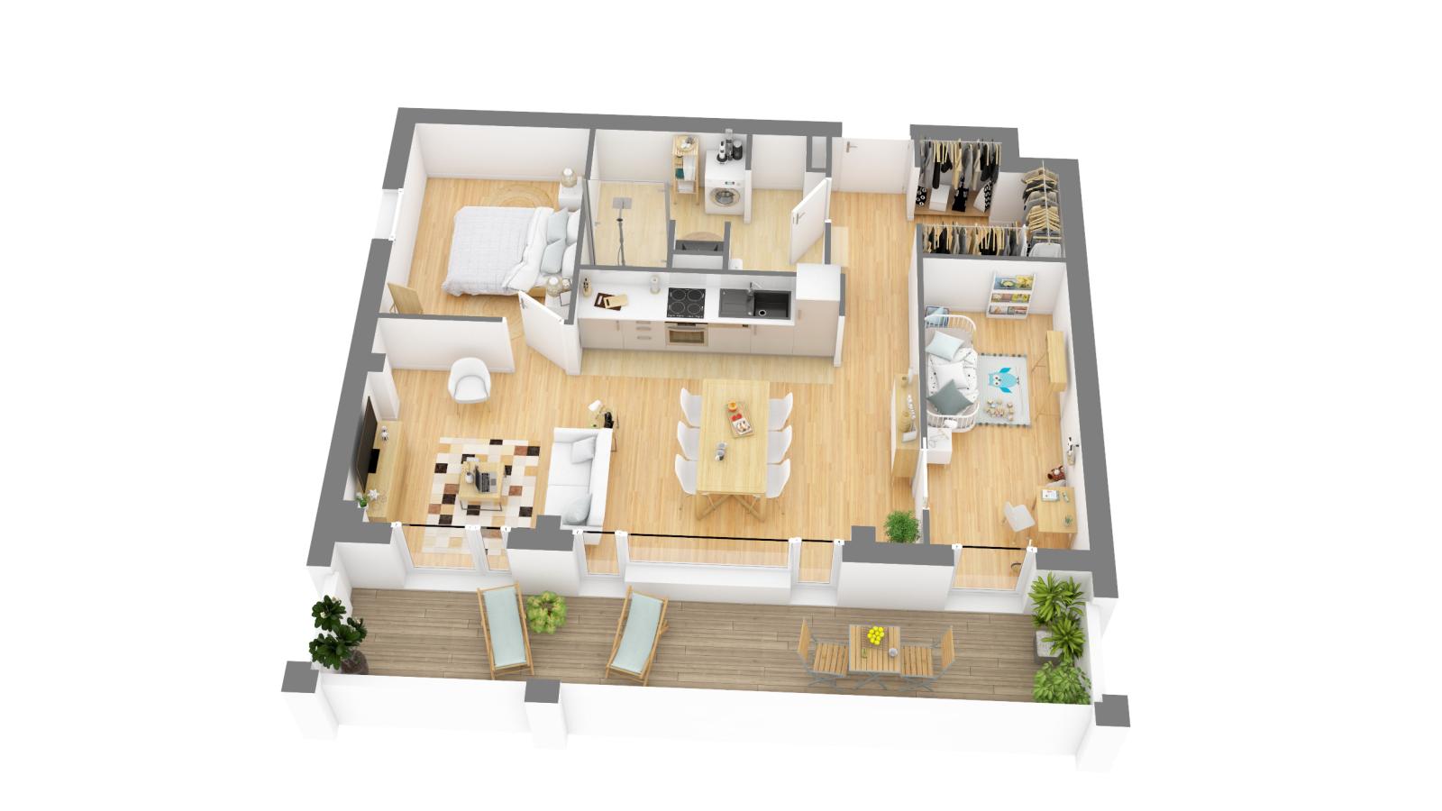 Appartement Cours de Québec à Bordeaux