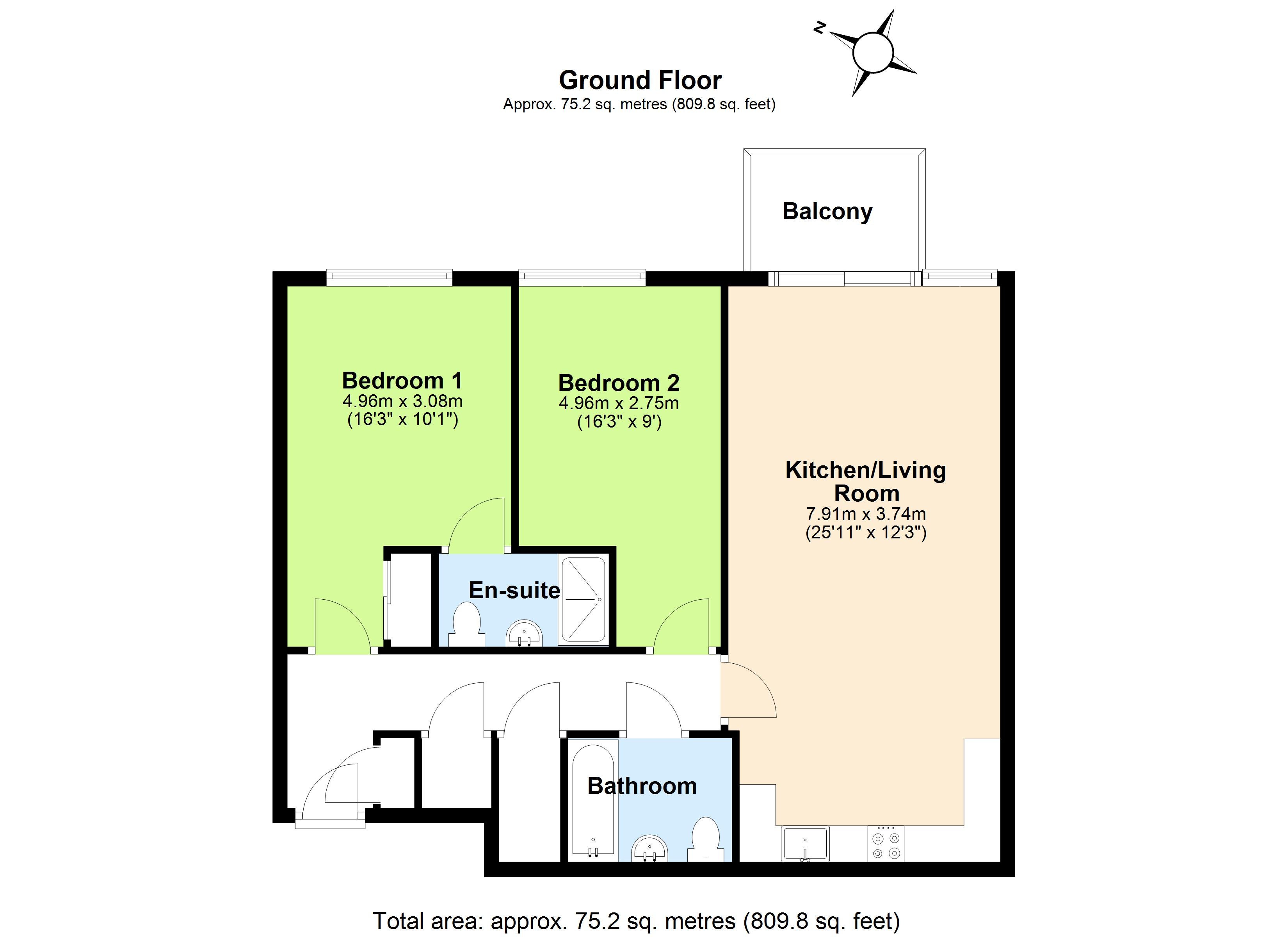 Flat Newsom Place in St Albans