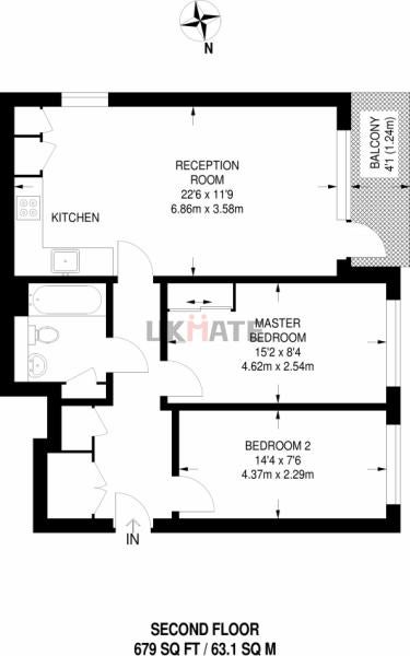 Flat Rainhill Way in London