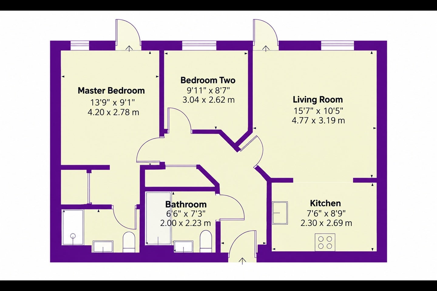 Flat Portland Place in Dartford
