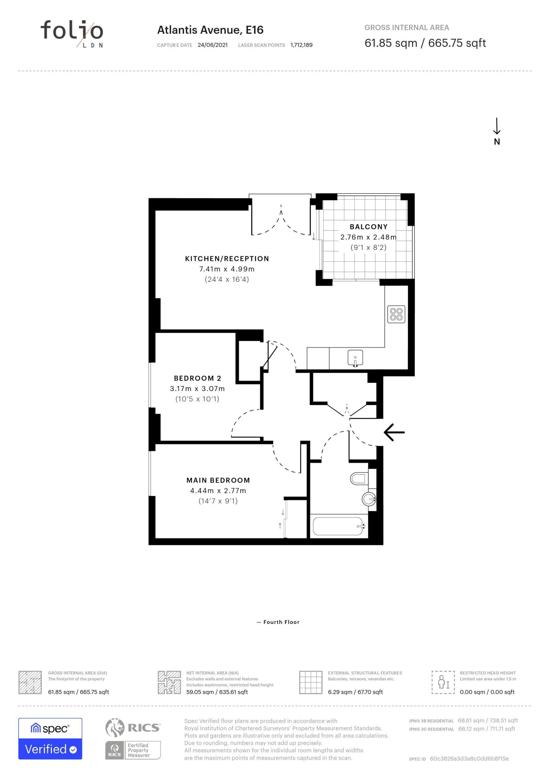 Flat Atlantis Avenue in Greater London