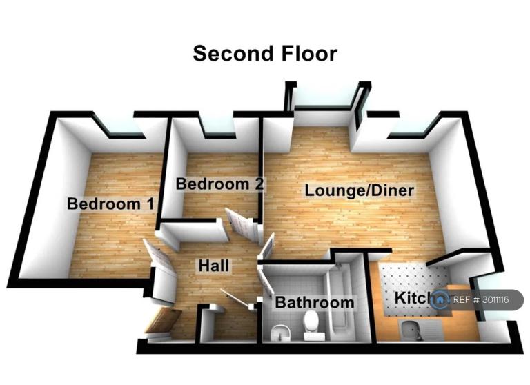Flat Chandlers Drive in Greater London