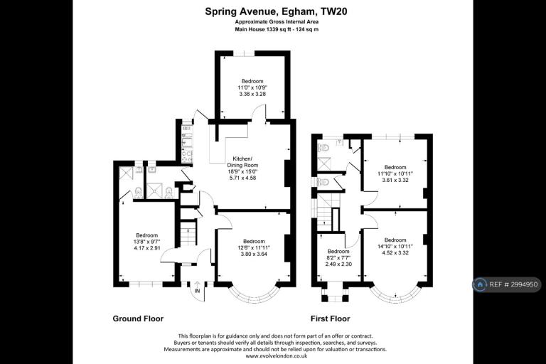Room Spring Avenue in Borough of Runnymede
