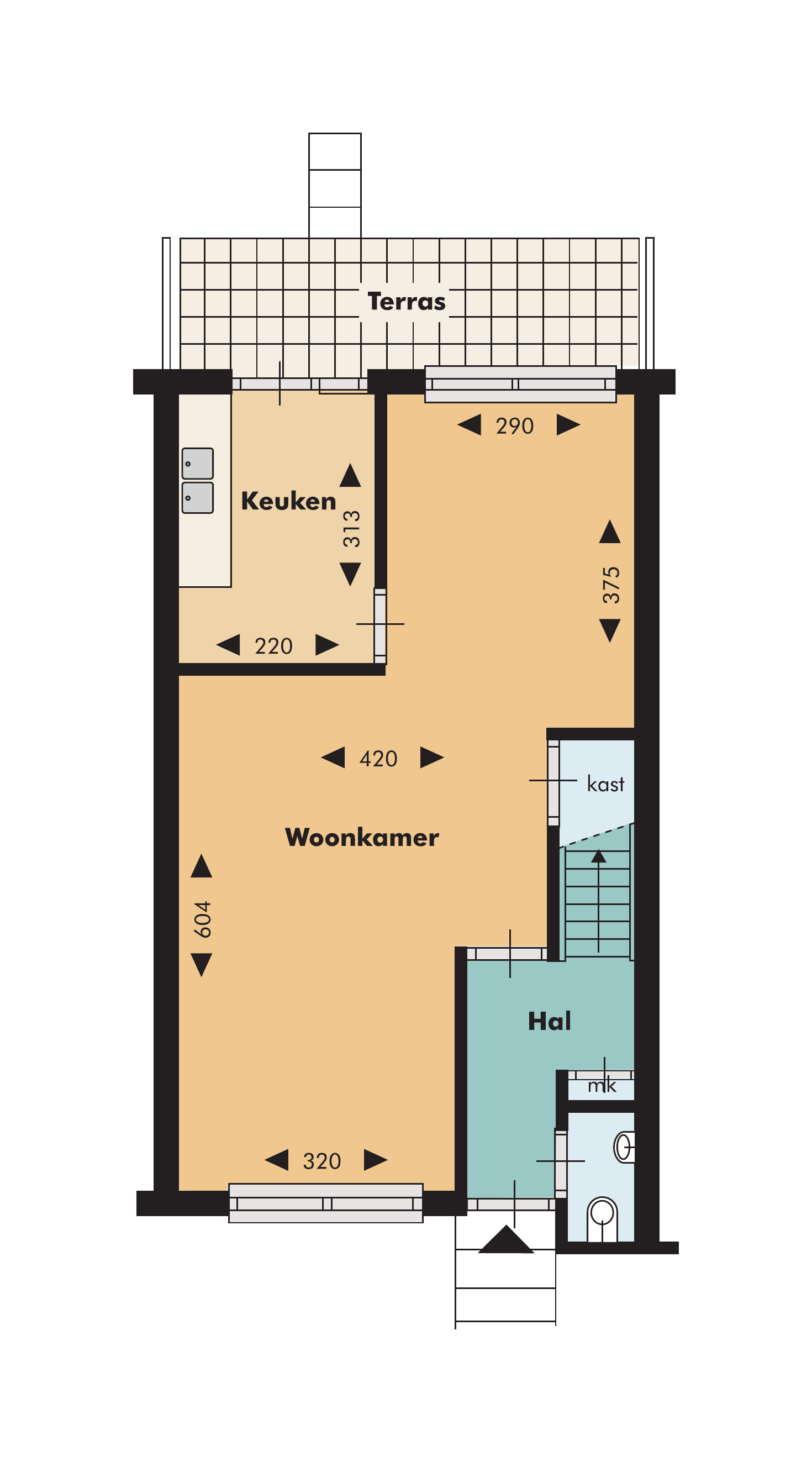Huis Muiderslotstraat in Schiedam
