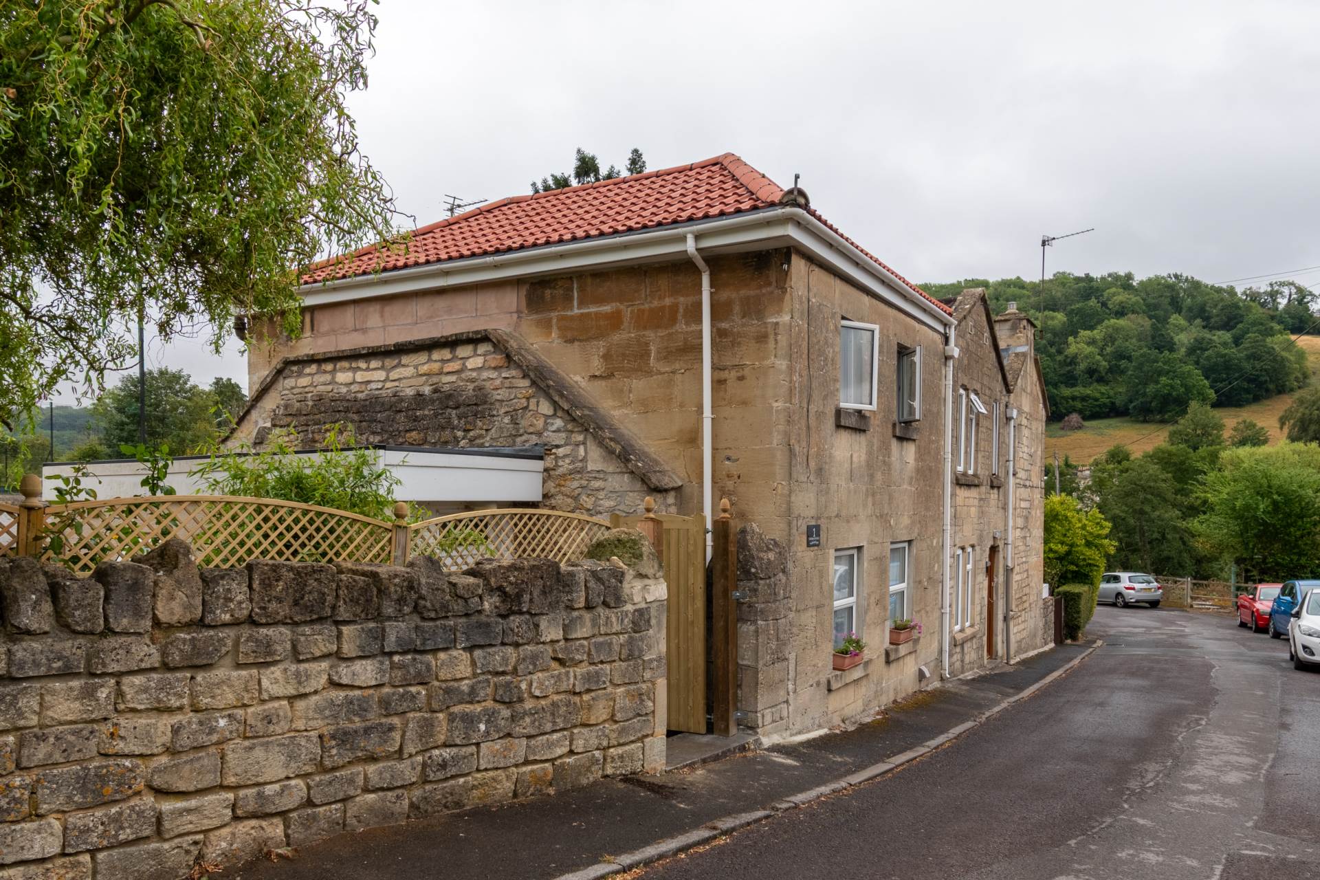 House Mill Lane in Monkton Combe