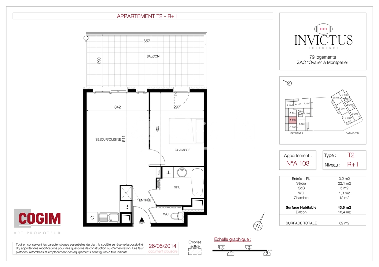 Appartement Rue de Bugarel à Montpellier