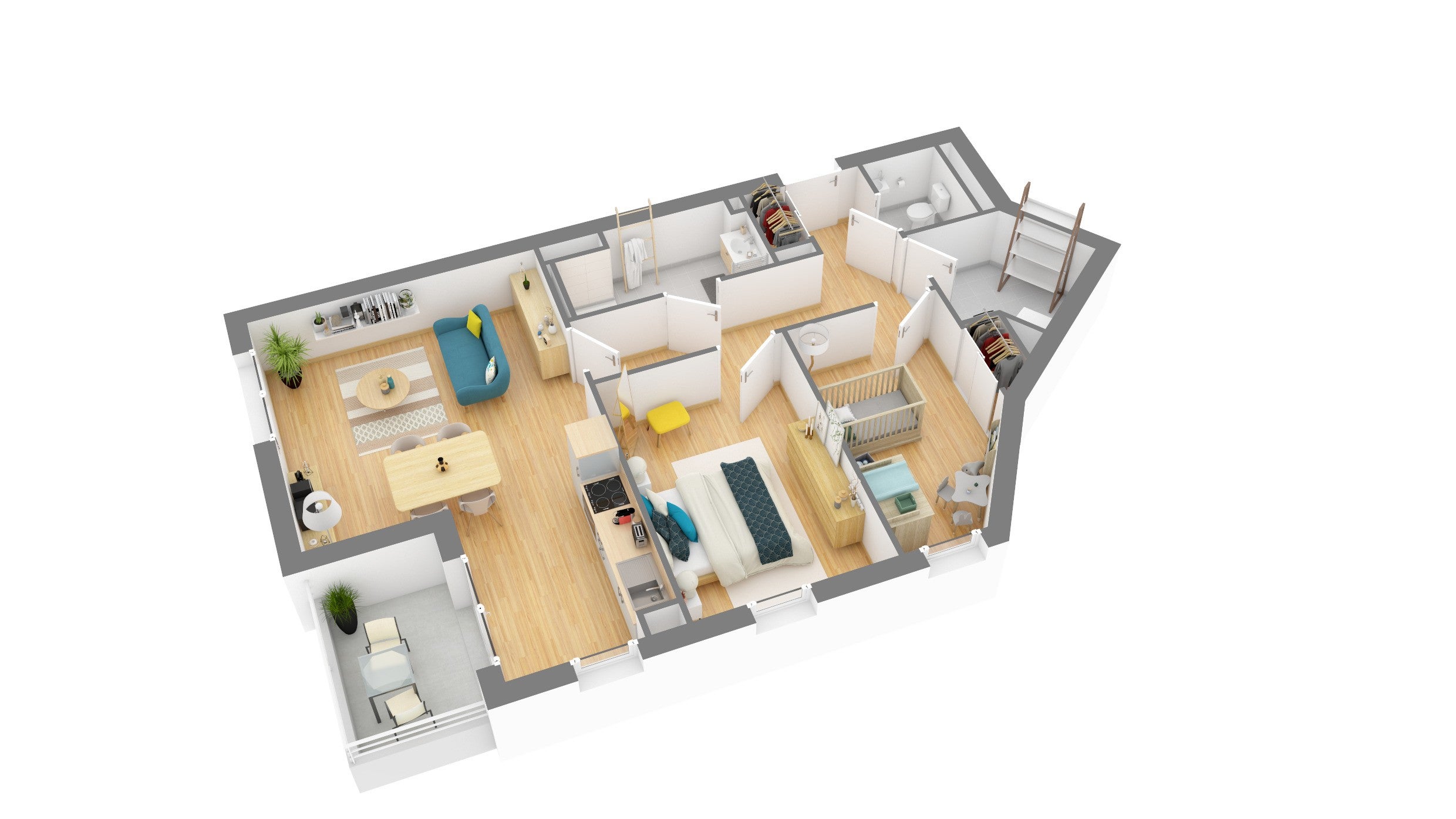 Flat Rue de la Blanche in Saint-Herblain
