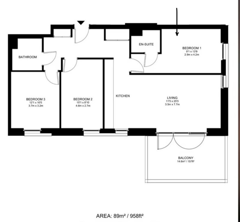 Room Cheering Lane in Greater London