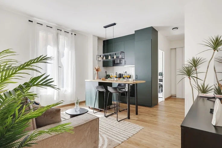 Flat Rue de l'Amiral Roussin in Paris