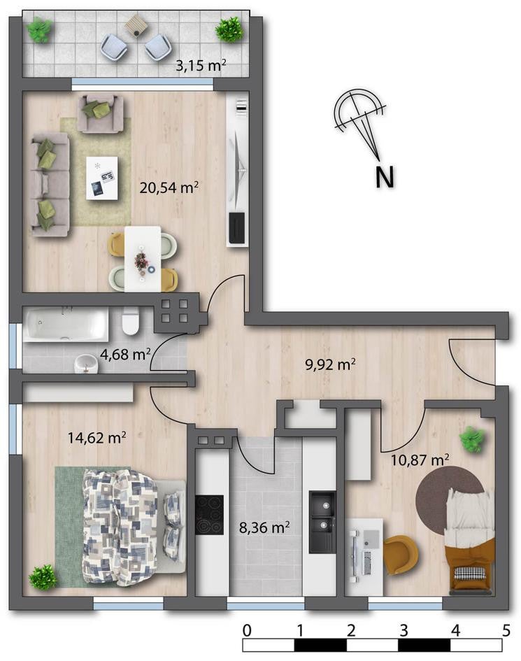 Wohnung Kreuzstraße in Wuppertal