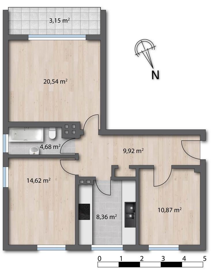 Wohnung Kreuzstraße in Wuppertal