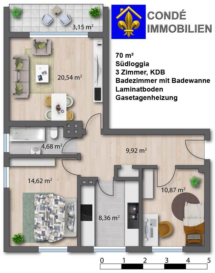 Wohnung Kreuzstraße in Wuppertal