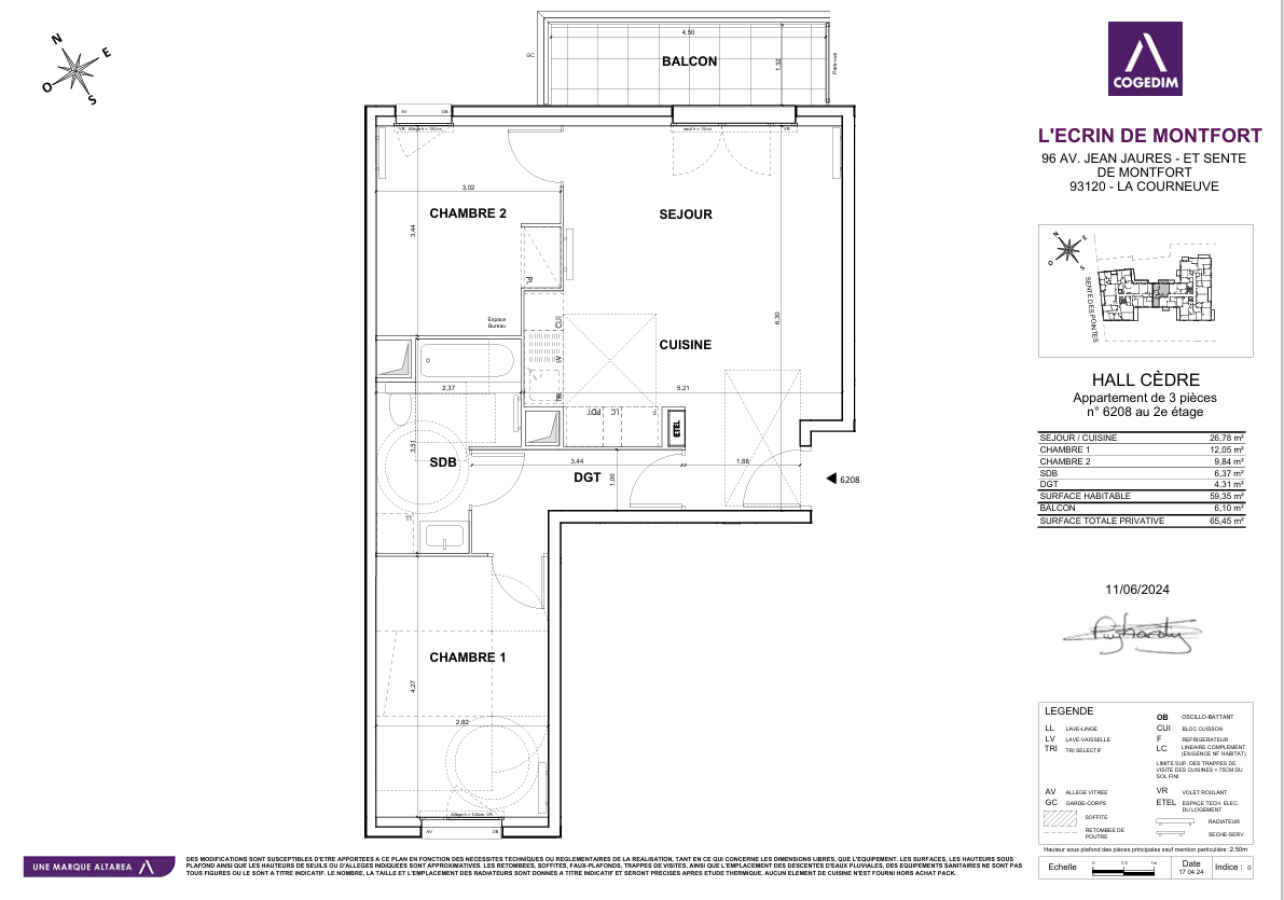 Appartement Sente des Pointes à La Courneuve