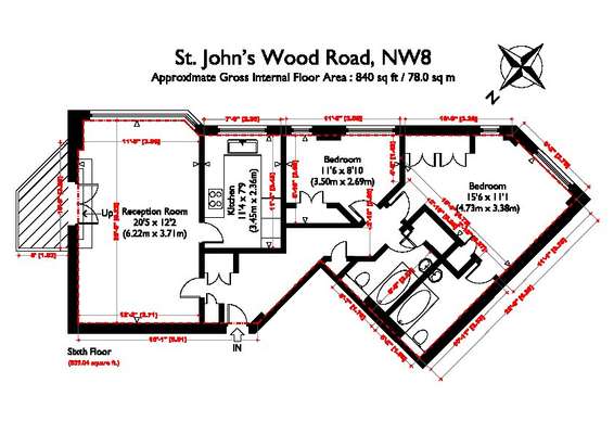 Flat St John's Wood Road in City of Westminster