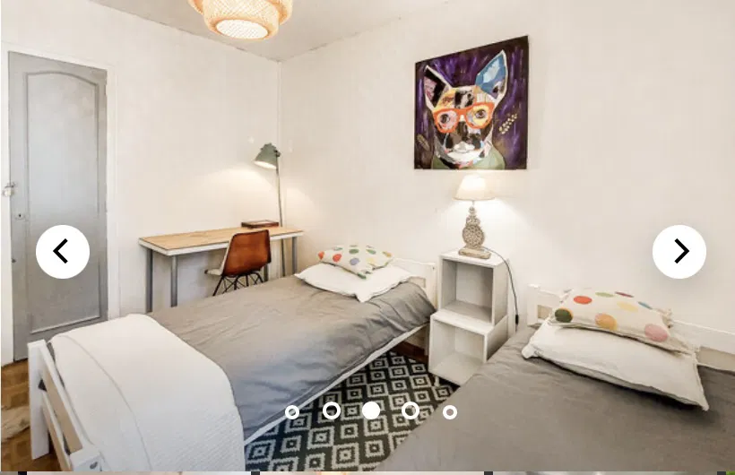 Chambre Rue Robert Caumont à Bordeaux