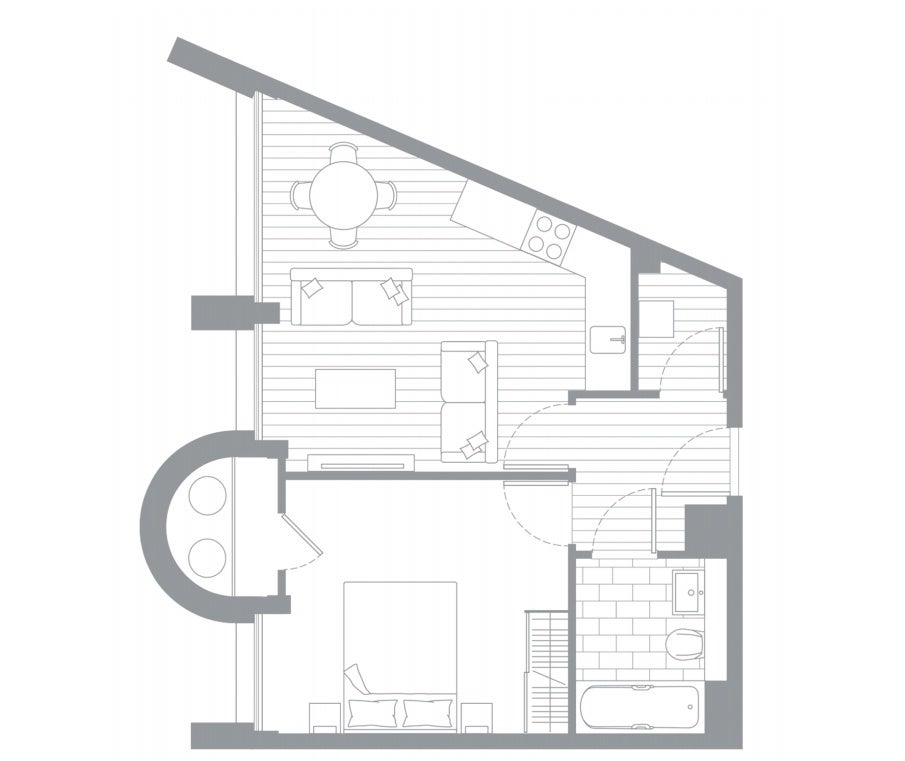 Flat Molesworth Street in Greater London