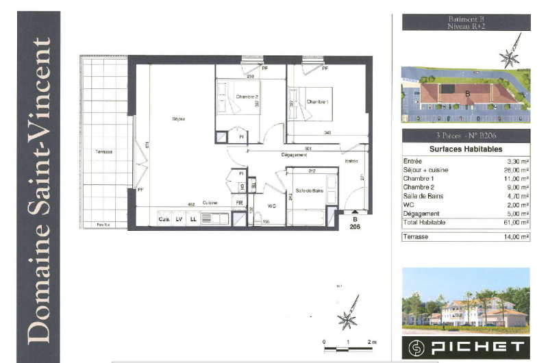 Flat Rue du Marensin in Saint-Vincent-de-Tyrosse