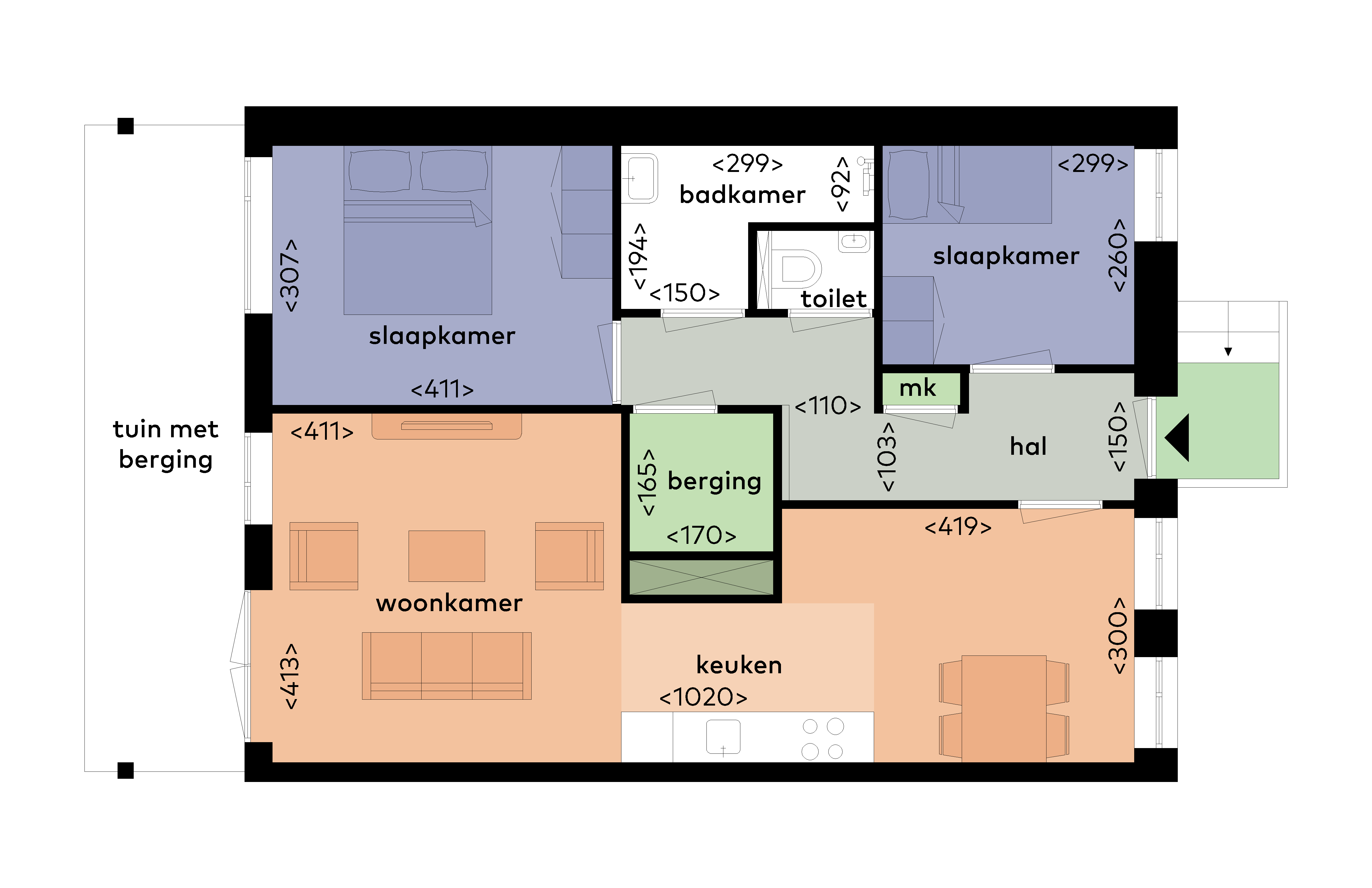 Flat Toxopeusstraat in Groningen