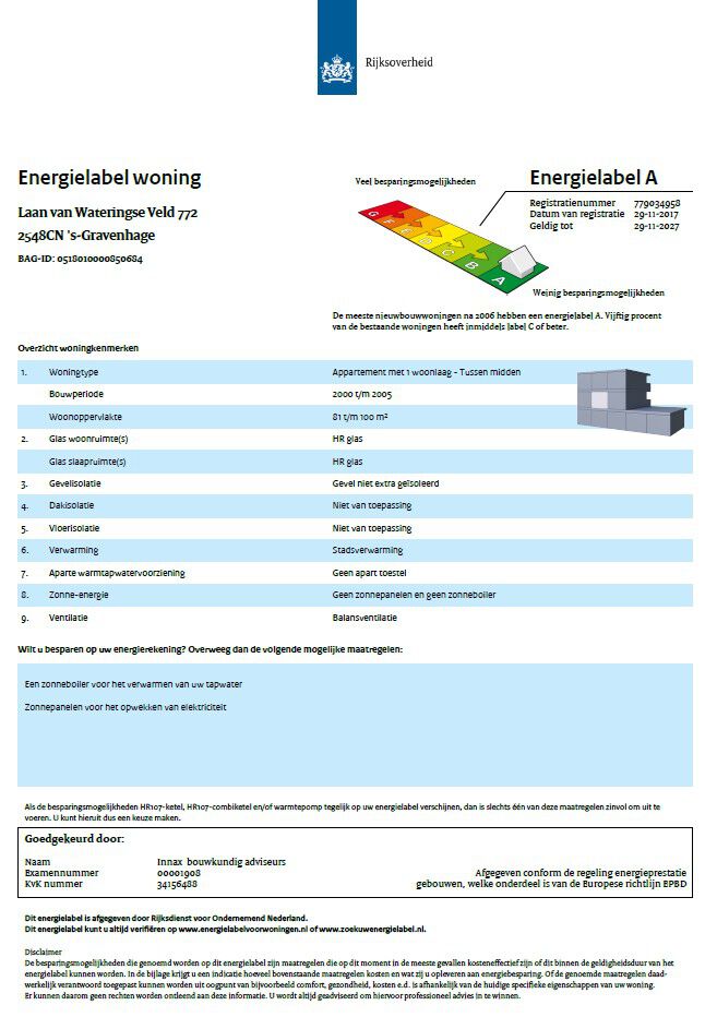 Appartement Laan van Wateringse Veld in Den Haag