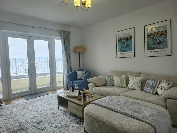 Flat Bangor Pier in Beaumaris