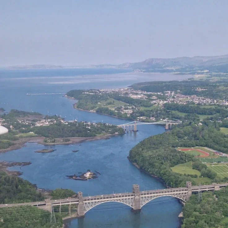 Flat Bangor Pier in Beaumaris